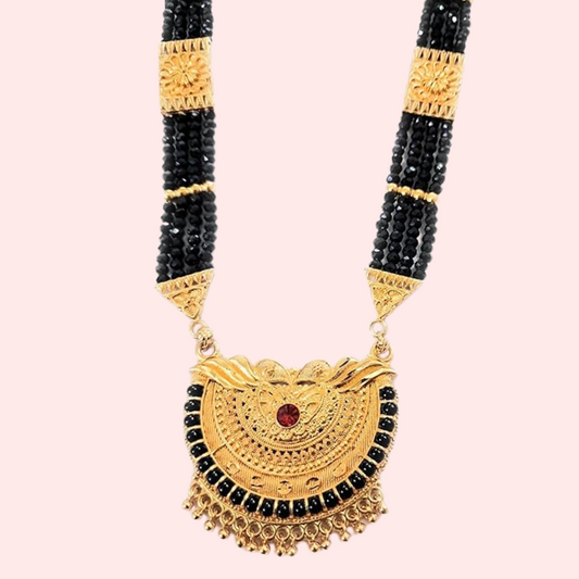 Traditional Gold Plated Pahadi Mangalsutra