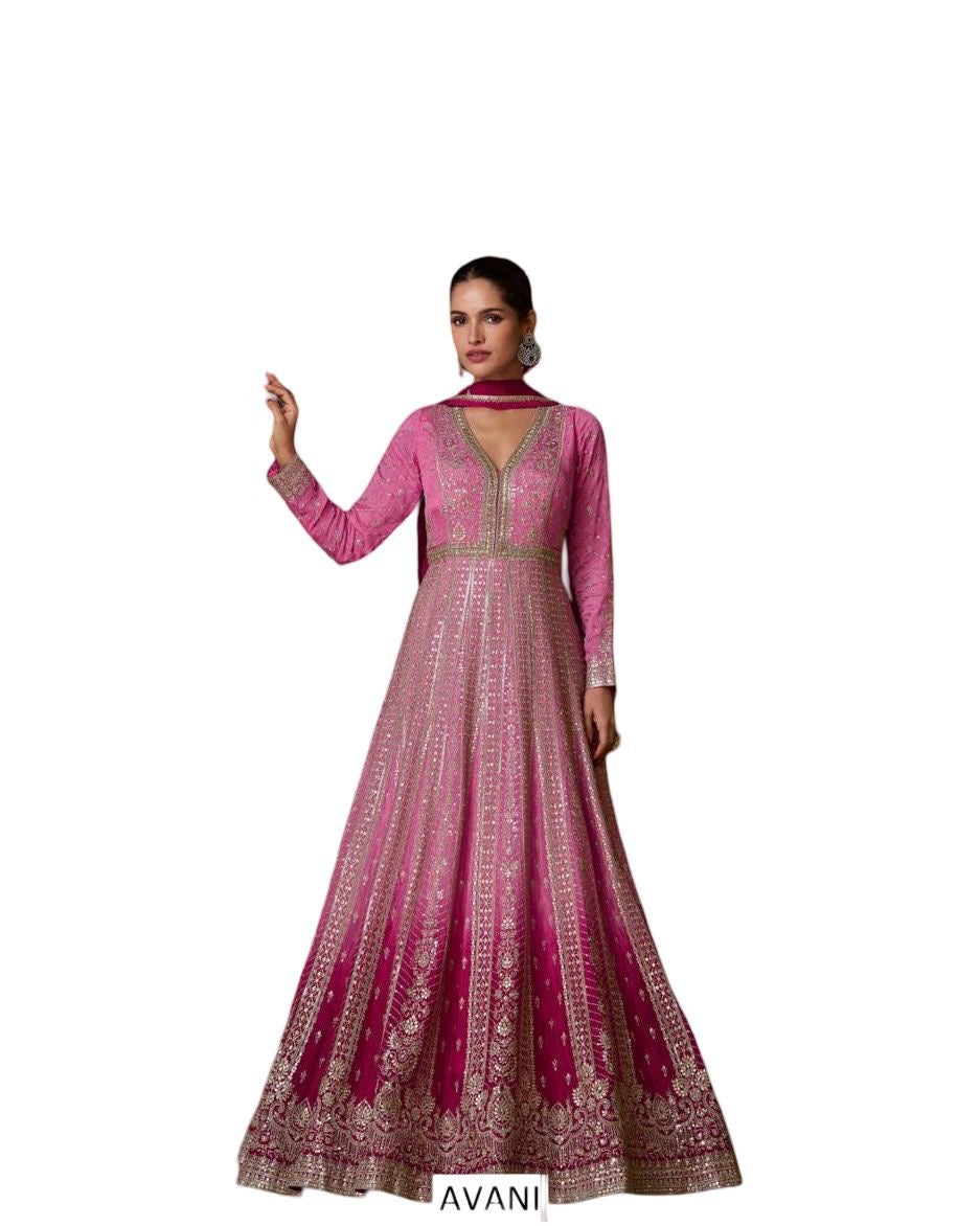Avni Gown with Dupatta