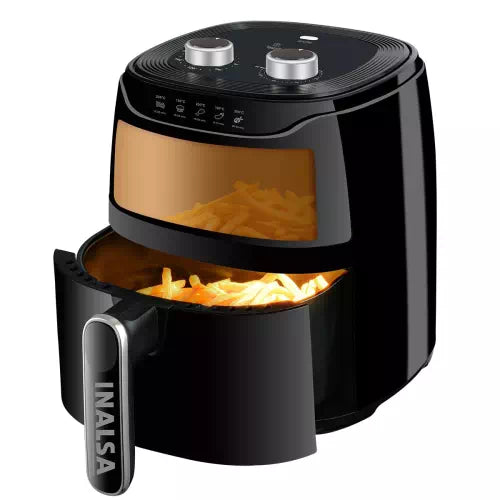 Inalsa Tasty Fry Digital with Smart AirCrisp Technology|Touch Control & Digital Display Air Fryer (4.2 L)