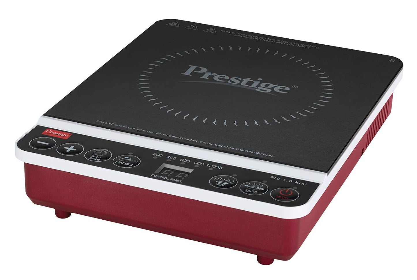 Prestige Travel Induction Cooktop Induction Cooktop (Black, Push Button)