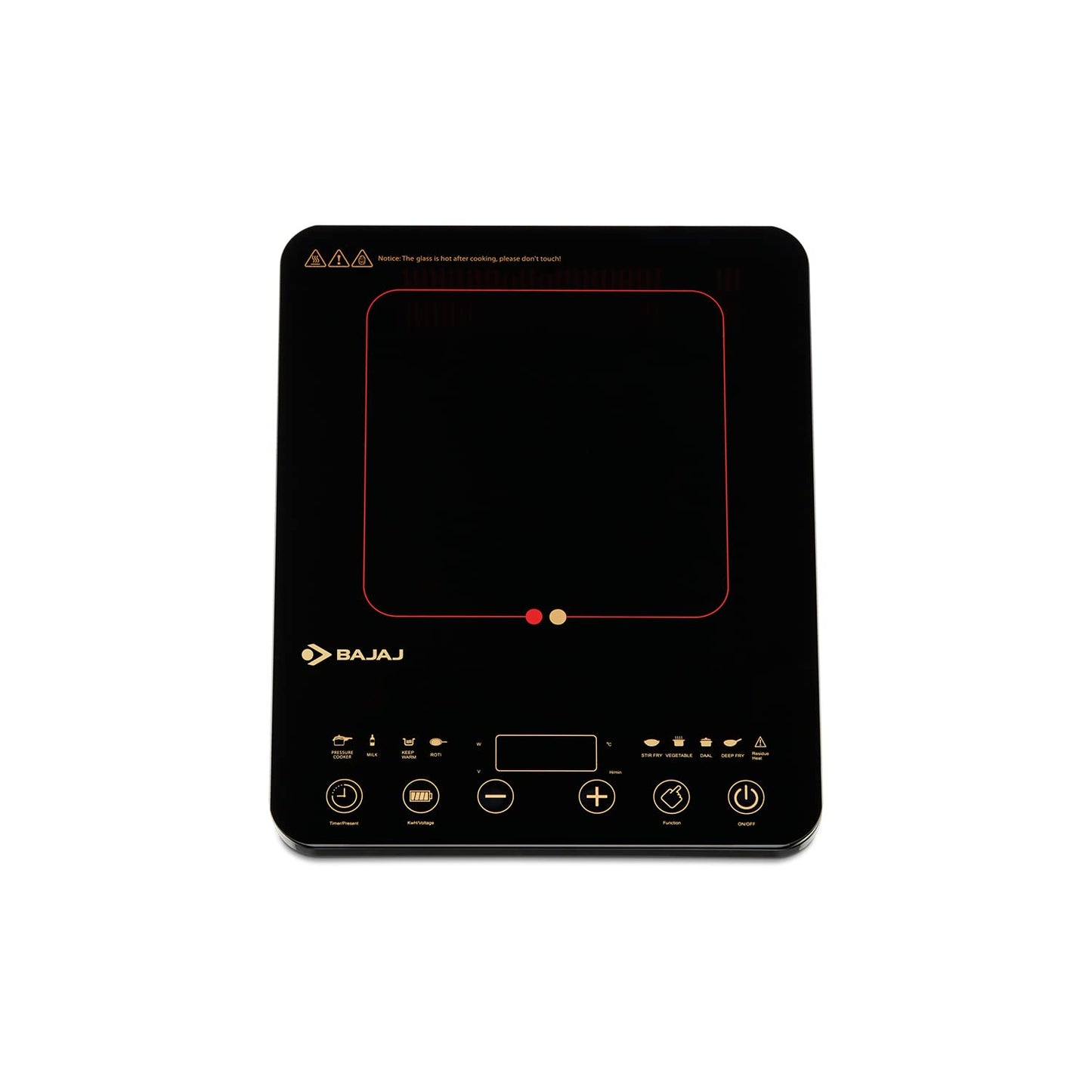 Bajaj 2100 W Majesty Slim High Quality Induction Oven Instant Heat Fully Automatic Induction Cooktop (Black, Touch Panel)