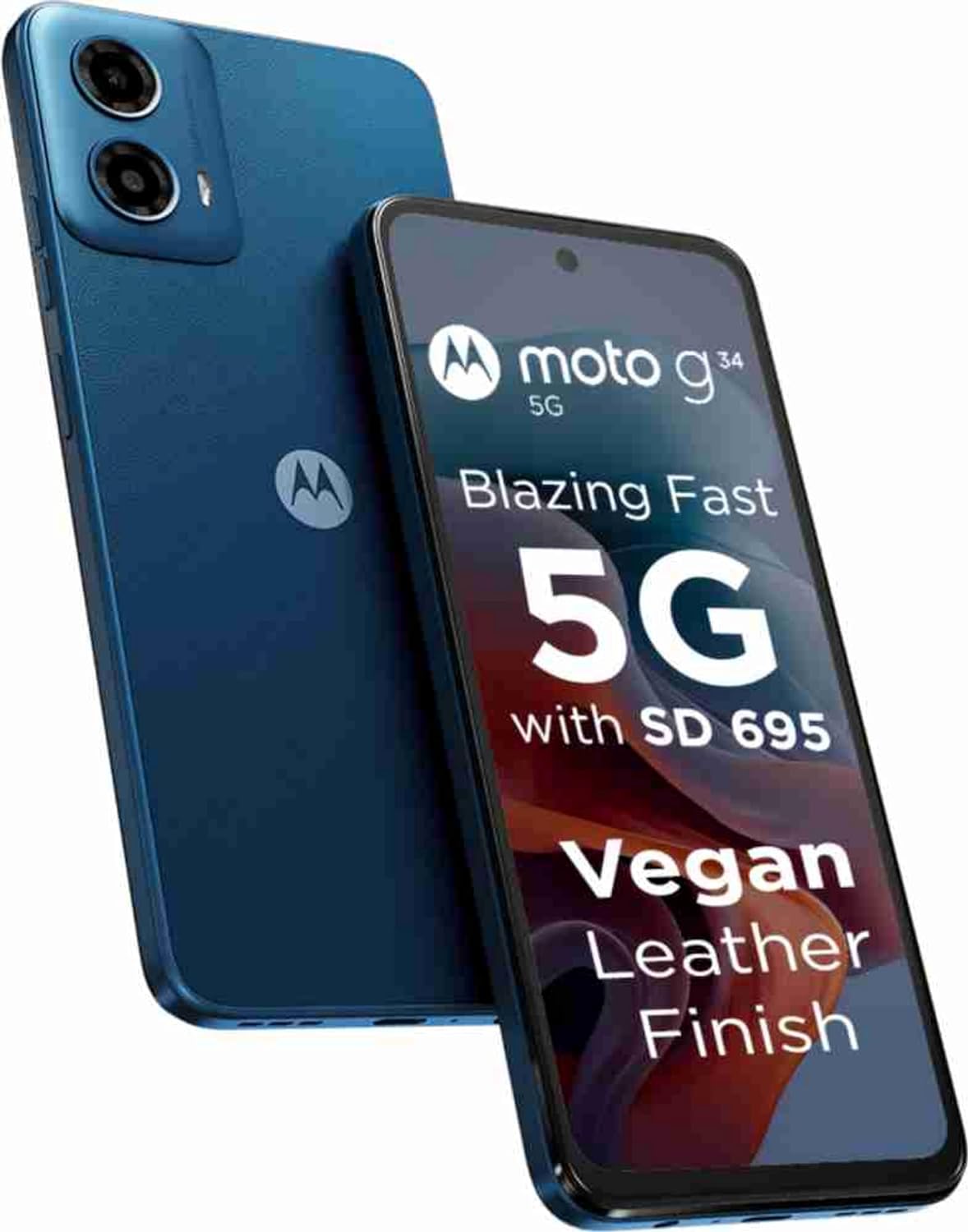 Motorola G34 5G (Ocean Green, 128 GB) (8 GB RAM)