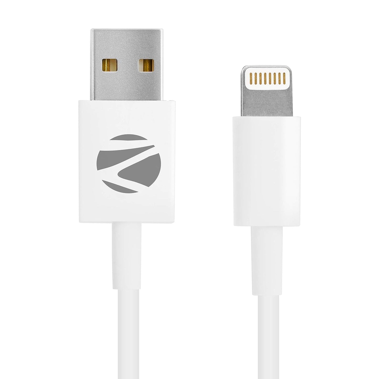 Zebronics Lightning Cable 2 A 1 m zeb-ulc 100 (Compatible with mobile, White)