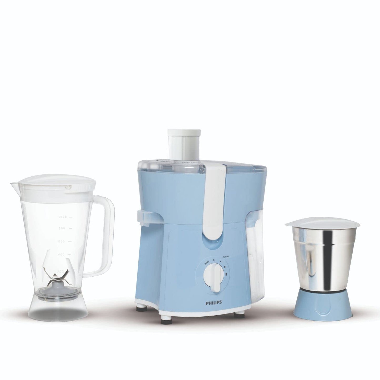 Philips HL 7575/00 / hl7575/01 Daily Collection 600 W Juicer Mixer Grinder (2 Jars, Blue)