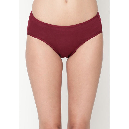 Comfy Women's Best Fitting Plus Size Maroon Cotton Panties(Pkt of 2)