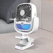 Air Portable Fan, Grip Go 3 Speed Small Fan, Great Stroller Fan, Travel or Desk Fan, Cordless Personal Evaporative Air Cooler, Universal Clamp for Indoor & Outdoor Use, 360 Degree Head Swivel, LED Color Changing Light