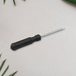 Pocket-sized slotted screwdriver with magnetic tip