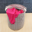 Folding Laundry Basket Round Storage Bag (1 Pc / 40 × 30 Cm)