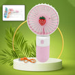 Portable Small Electric Fan Handheld, Rechargeable Mini Student Handheld Dormitory Class Personal Fan