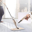 Floor cleaning spray mop with washable pad