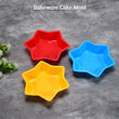 Colorful silicone baking cups, mixed shapes