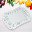 Foldable Serving Tray Plastic Serving Tray With Handle Serving Tray For Food, Kitchen, Outdoors, Restaurants (1 Pc)