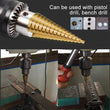 Step Drill Bit for Metal, High-Speed Steel Step Drill Bit (1 pc / 4-12 MM)