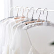 Adjustable folding clothes hanger, 360° rotation