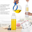 1-liter transparent plastic bottle for oil, easy to use and store.