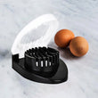 Versatile egg slicer with stainless steel wire design