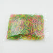 Elastic rubber bands in various colors for stationery and school use