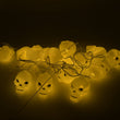 Halloween Decoration Outdoor Indoor Skeleton Head Skulls String Light Set Blow Mold, Decoration Lights Fairy Lights Led Garlands Halloween Decor Garland Decor Wreath Pumpkin