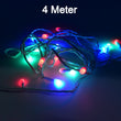 Decorative LED lights, 4 meters in length.