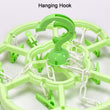 Household plastic hanger with clips