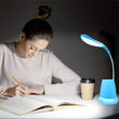 Home office lamp with pen and pencil holder