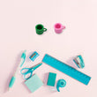 Miniature erasers for kids, kitchen themed