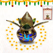 Gold Plated Eco Friendly LED Kalash  for Pooja Mandir