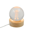 Home Decoration 3D Crystal Ball lamps With Base (1 Pc)