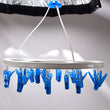 Round cloth drying hanger, plastic, hanging view