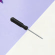 Black handle slotted screwdriver for precise work