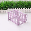 2-layer plastic shelf, foldable design for kitchen and bathroom