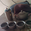 Portable Kung Fu Tea set with a portable travel bag (set of 6pcs)