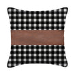 Pillow Covers, Leather & Cotton Cushion Covers (17 × 17 Inch / 1 Pair / 2 Pc)