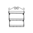 Big Wall Mounted Iron Wall Shelf with 3 Storage Racks for Kitchen, Pantry, Cabinet, Counter top or Free Standing, Rack Holder for Kitchen