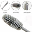 Durable cleaning brush for bottles and jars