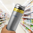 Stainless Steel Water Bottle Leak Proof, Rust Proof, Hot & Cold Drinks, Gym Sipper BPA Free Food Grade Quality, Steel fridge Bottle For office / Gym / School (350 Ml Approx)