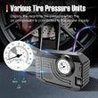 Tire Inflator Portable Air Compressor 12V Small Air Pump for Car Tires Bicycle Balloons, Cars, Bike, Bicycles and Other Inflatables with LED Light (12V)