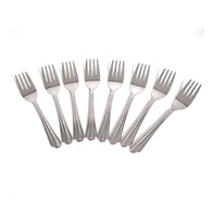 Set of 8 small dinner forks for home use