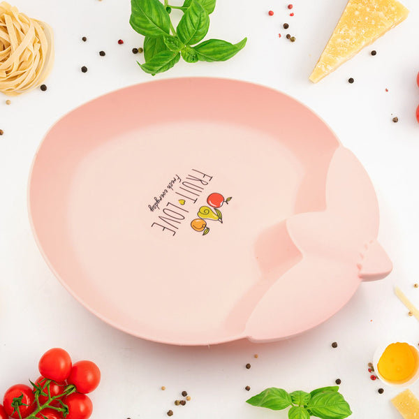 Strawberry Shape Plate Dish Snacks / Nuts / Desserts Plates for Kids, BPA Free, Children’s Food Plate, Kids Bowl, Serving Platters Food Tray Decorative Serving Trays for Candy Fruits Dessert Fruit Plate, Baby Cartoon Pie Bowl Plate, Tableware (1 Pc)