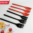 Silicone Flexible Forks, Silicone Cooking Fork Heat Resistant, Multifunctional Nonstick Blending Fork (6 Pcs)