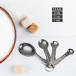 Kitchen measuring spoon set anti-rust