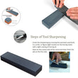 Sharpening stone set, thickened and robust, for safe use with knives, scissors, and axes.