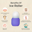 BEAUTY ICE ROLLER FOR FACE MASSAGER & EYE REUSABLE FACE ROLLERS FACIAL ROLLER ( Purple Color)