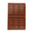 Polycarbonate chocolate mold for making bar-shaped chocolates