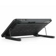 Laptop Cooler Cooling Pad with 2 Quiet Led Fans, Dual USB Ports, Portable Ultra Slim USB Powered 7 Heights Adjustable Laptop Stand for Gaming Laptop