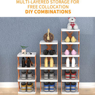 6-layer foldable shoe rack