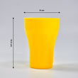 Multicolor plastic drinking glasses, 300ml, freezer safe, set of 6