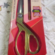 Top view of 9.5-inch scissors highlighting the cutting edge and design.