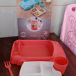 Kid's Car Shaped Plates Cup / Lunch Box Dinnerware Set (4 Pcs Set / 1000 ML Lunch Box)