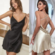 100% Pure silk satin cowl neck nightwear 